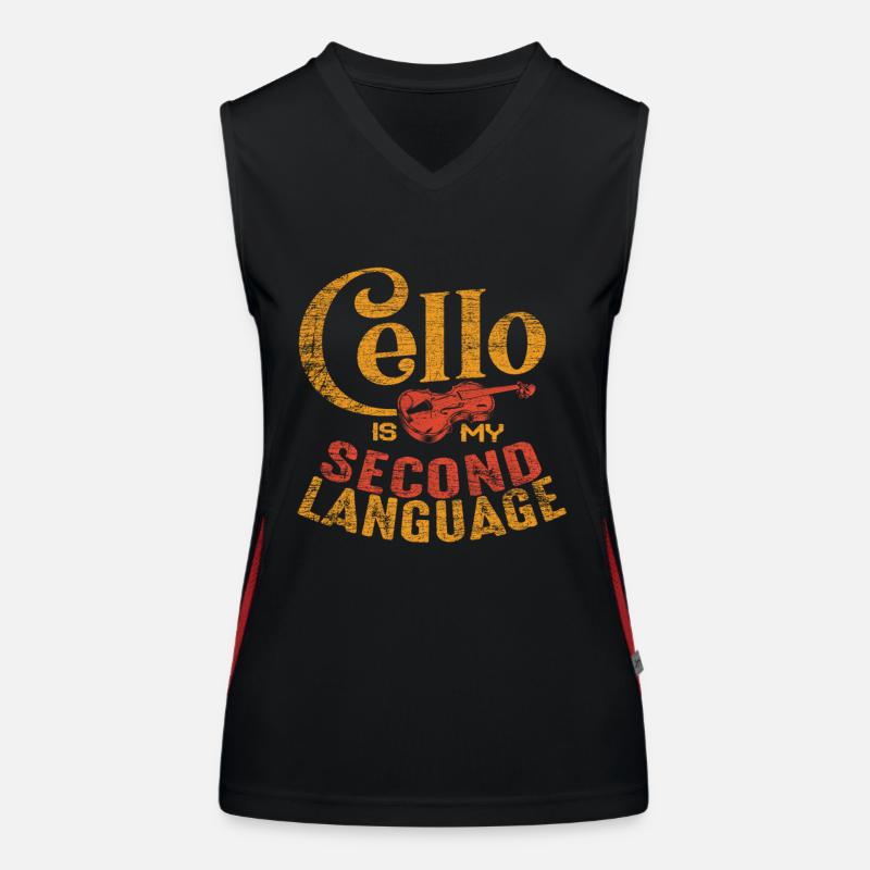 violoncelle Débardeur respirant contrasté Femme