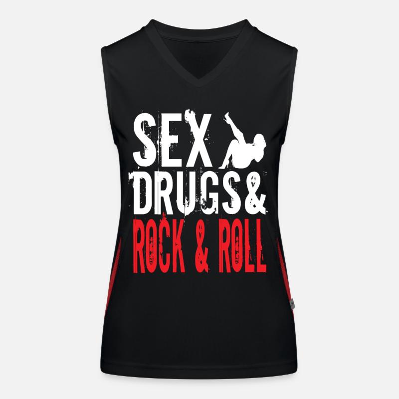 Rock and roll Débardeur respirant contrasté Femme