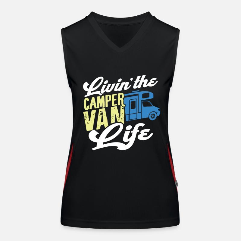 Camper van Women's Functional Contrast Tank Top