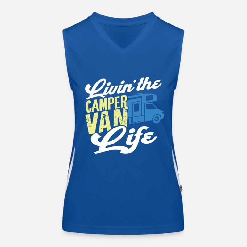 Camper Van Funktionelles Kontrast-Tank Top für Frauen
