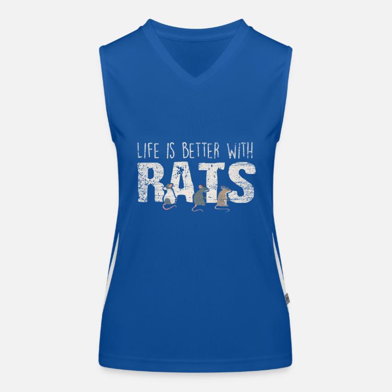 Ratte Funktionelles Kontrast-Tank Top für Frauen