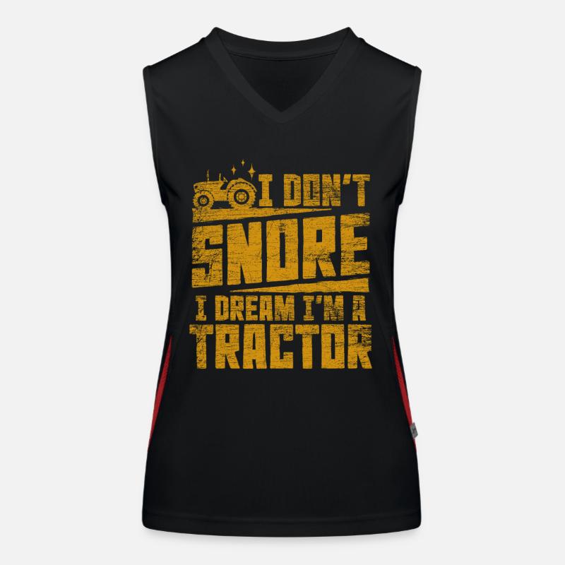 Traktor Funktionelles Kontrast-Tank Top für Frauen