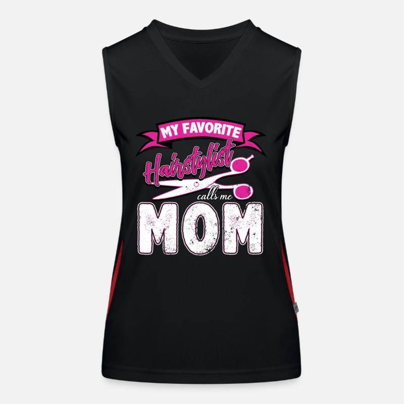 Friseur Mama Funktionelles Kontrast-Tank Top für Frauen