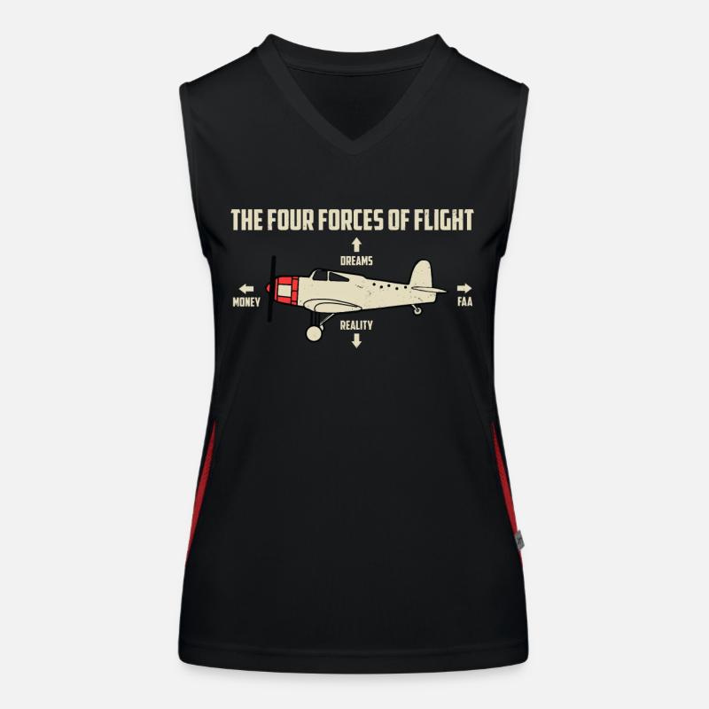 Avion Débardeur respirant contrasté Femme