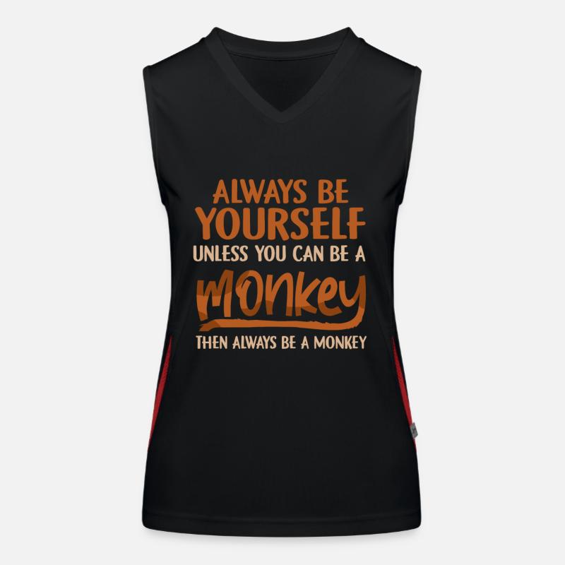 Affe Funktionelles Kontrast-Tank Top für Frauen