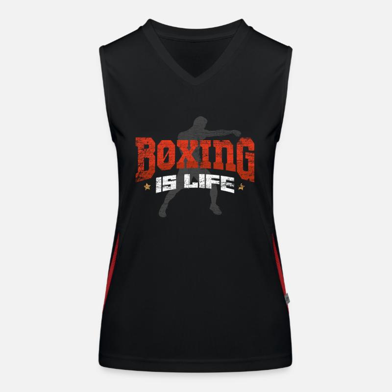 Boxen Boxer Funktionelles Kontrast-Tank Top für Frauen