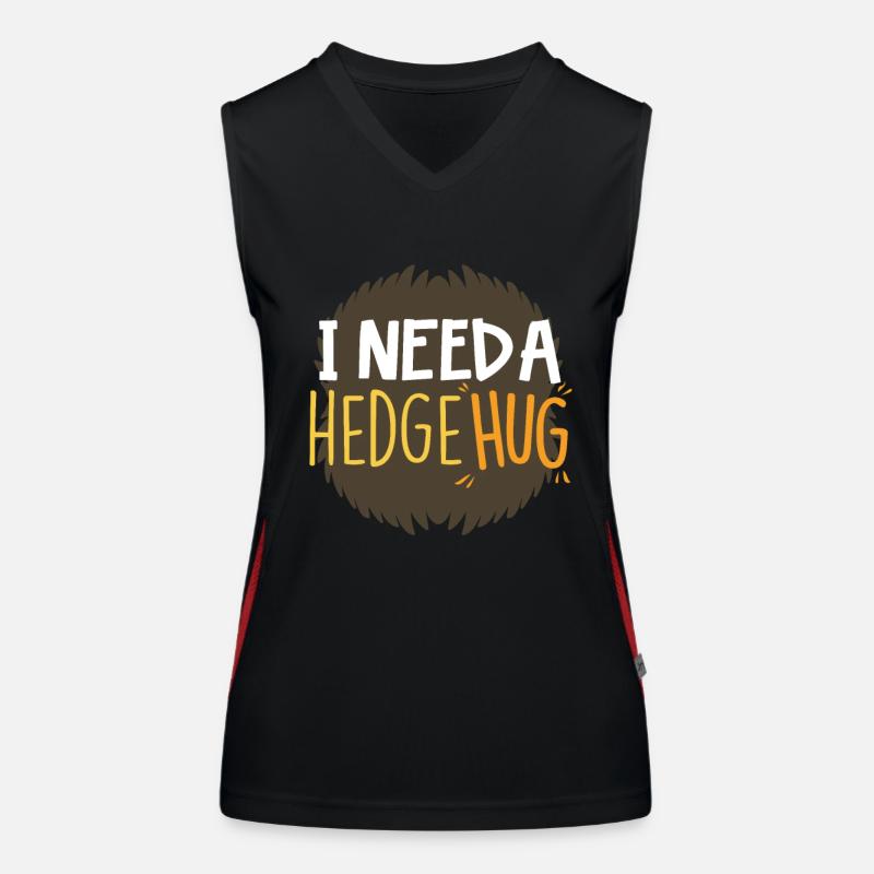 Igel Funktionelles Kontrast-Tank Top für Frauen