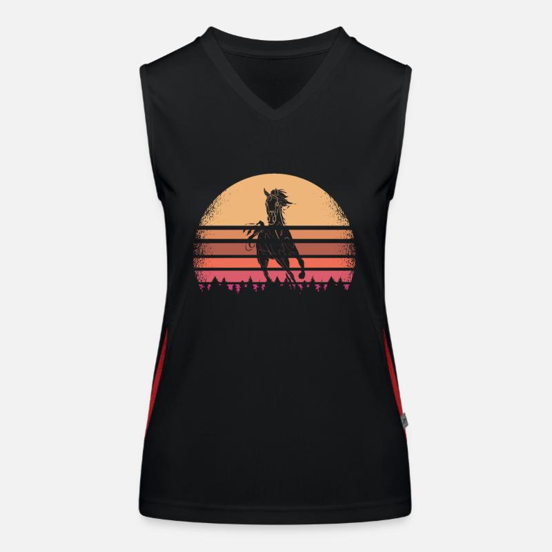 cheval Débardeur respirant contrasté Femme