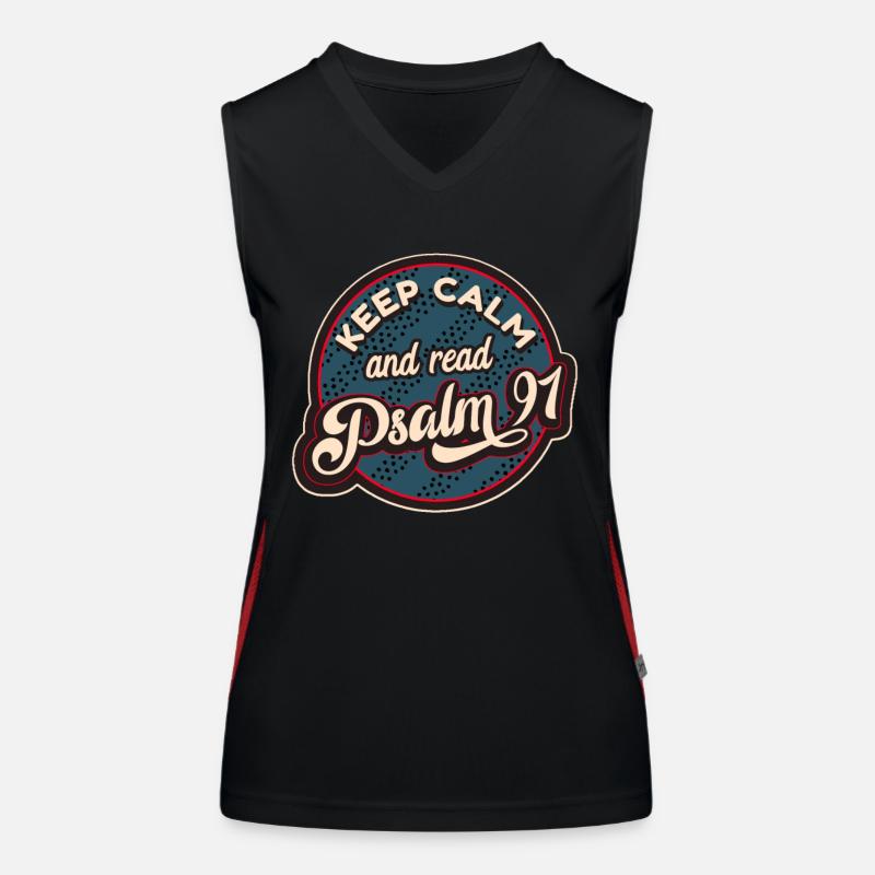Psalm 91 Funktionelles Kontrast-Tank Top für Frauen