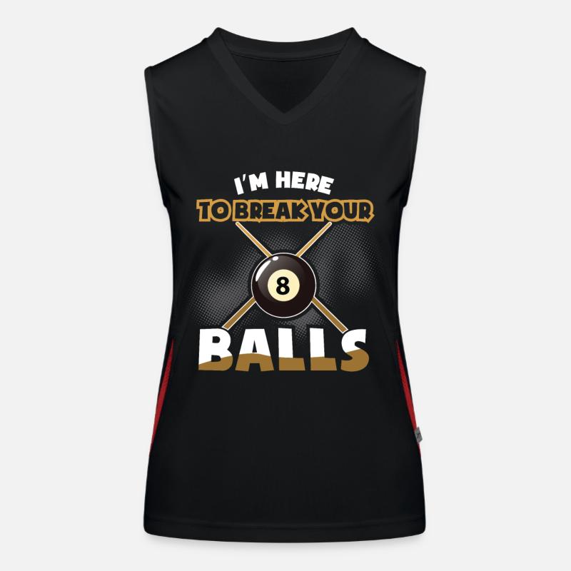 Billard Queue - Billard Débardeur respirant contrasté Femme