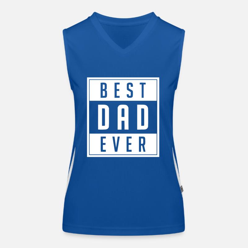 Bester Papa Funktionelles Kontrast-Tank Top für Frauen