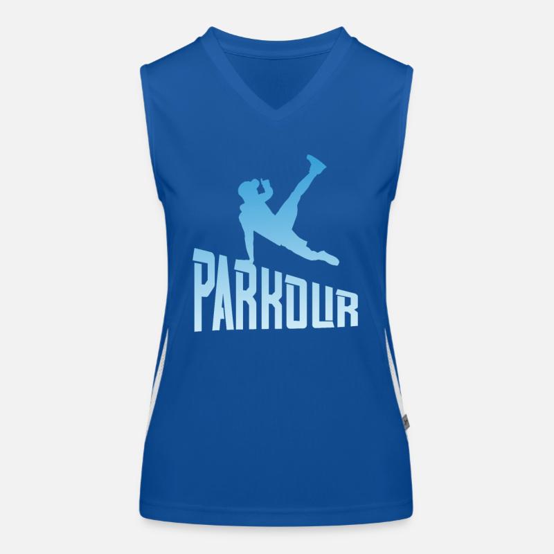 Athlète de course libre de Parkour Freerunner Débardeur respirant contrasté Femme