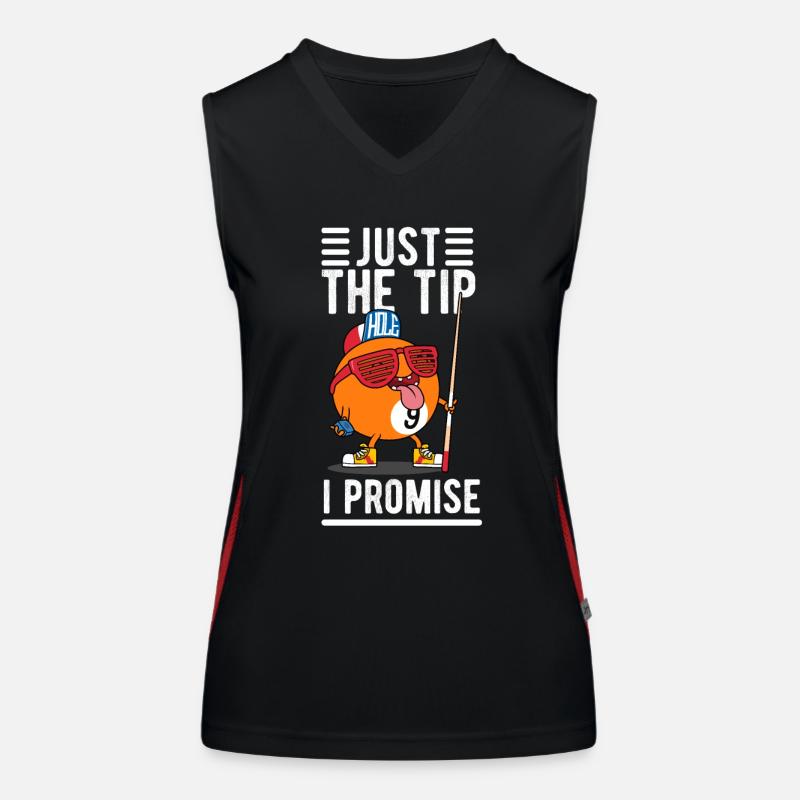 Just the Tip Billiard Funktionelles Kontrast-Tank Top für Frauen