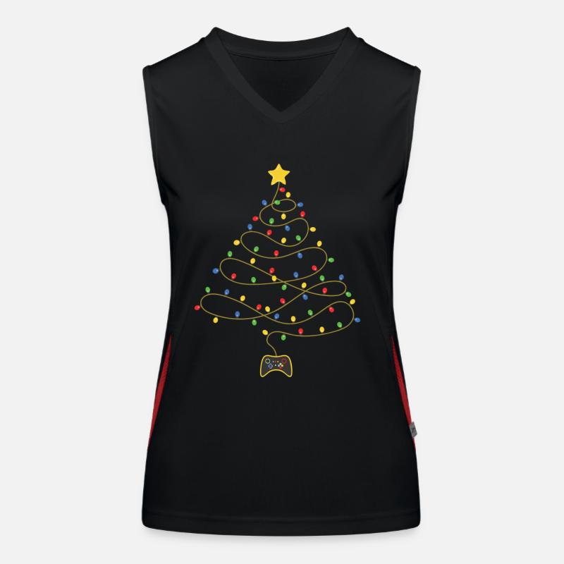 Christmas gaming Women's Functional Contrast Tank Top