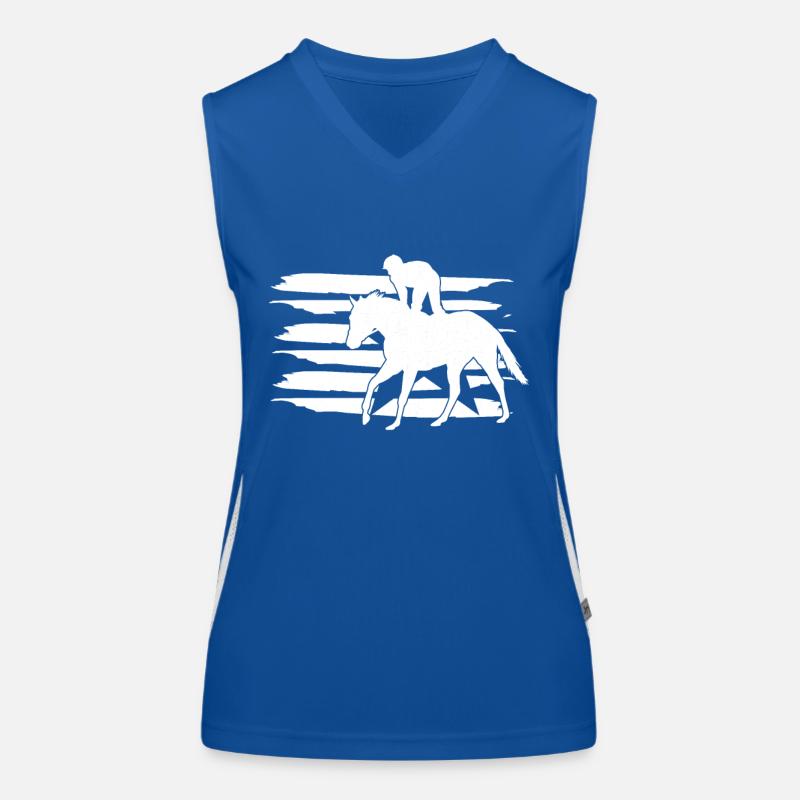 course de chevaux Débardeur respirant contrasté Femme