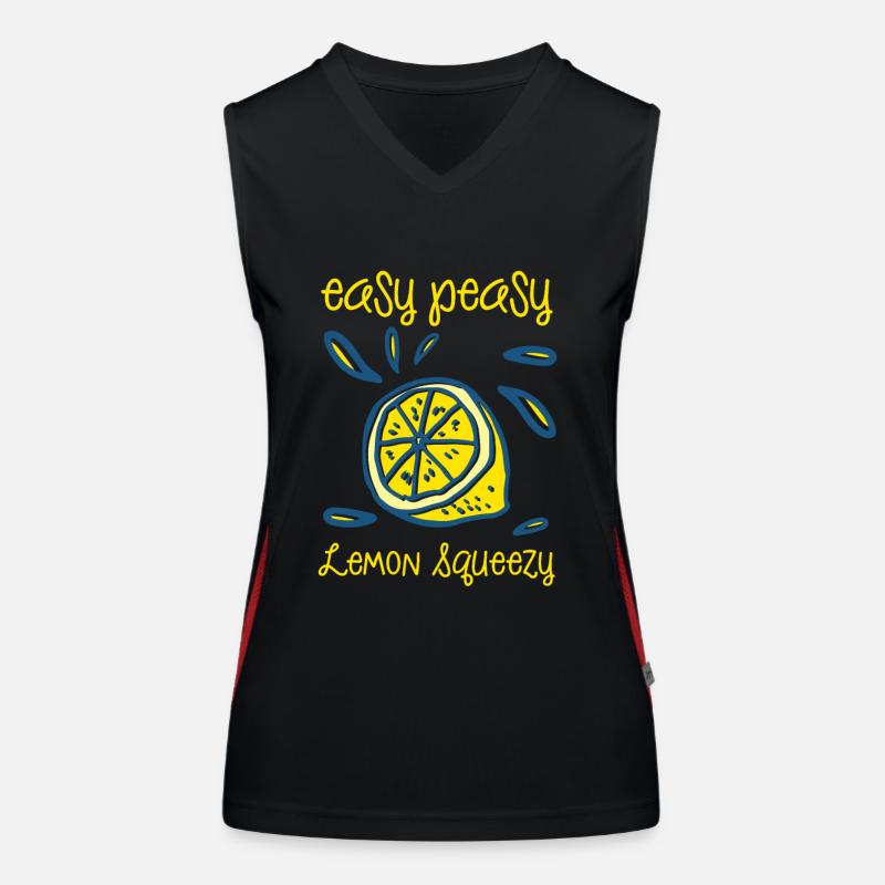Easy Peasy Lemon Squeezy Funktionelles Kontrast-Tank Top für Frauen
