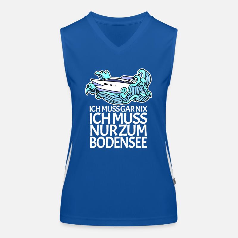 Bodensee Funktionelles Kontrast-Tank Top für Frauen