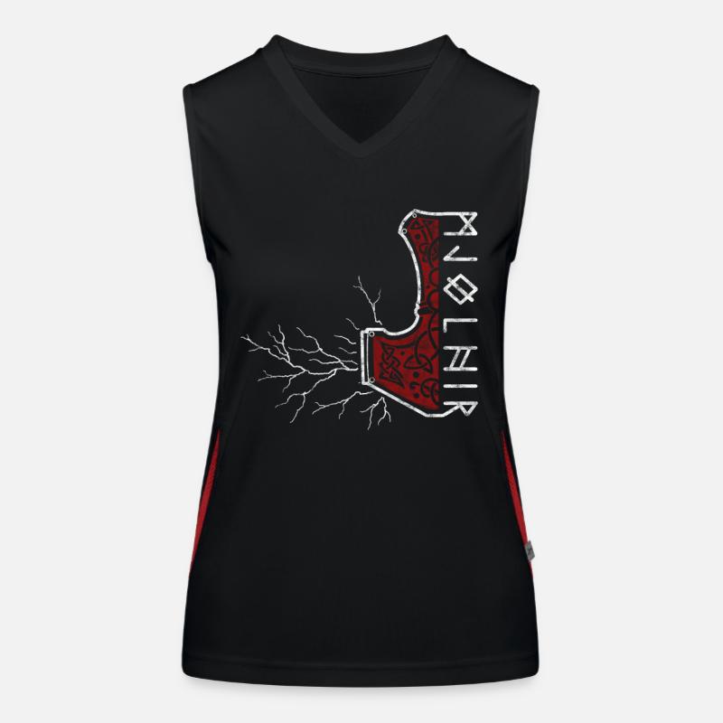 Le marteau de Thor avec flash - Mjölnir Débardeur respirant contrasté Femme