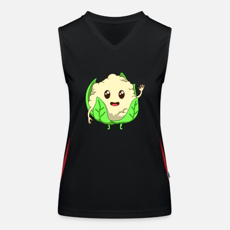 Comic Cauliflower Women's Functional Contrast Tank Top