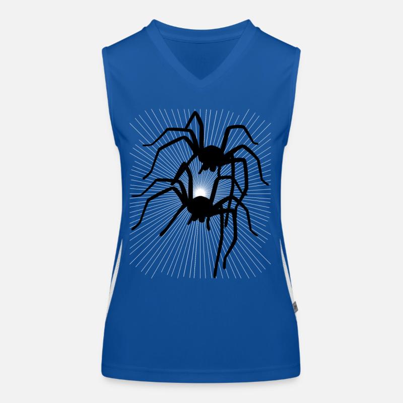 Spider Spiders Animals Crawling Disgust Horror Women's Functional Contrast Tank Top