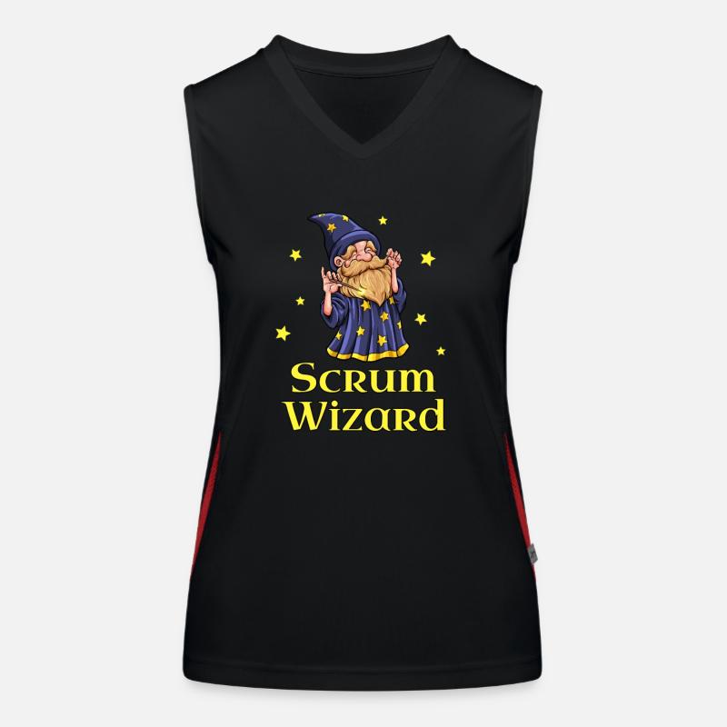 Scrum Wizard - Scrum Master Women's Functional Contrast Tank Top