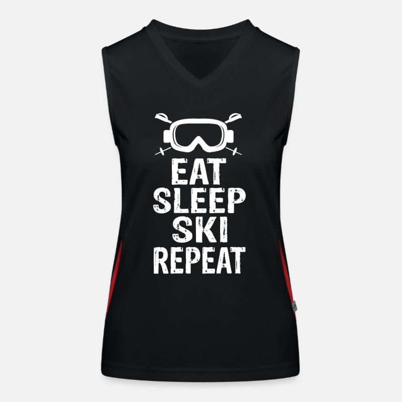 Manger Sleep Ski Répéter Débardeur respirant contrasté Femme