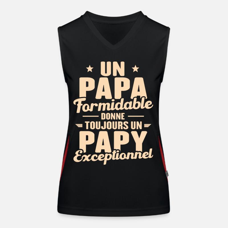Papa Formidable - Papy Exceptionnel Débardeur respirant contrasté Femme