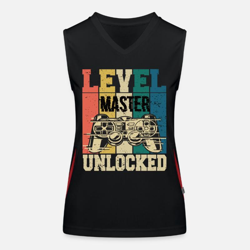 Level Master Freigeschaltet Funktionelles Kontrast-Tank Top für Frauen