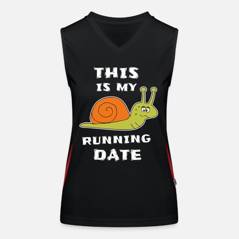 Jogging lent Snail Runner Débardeur respirant contrasté Femme