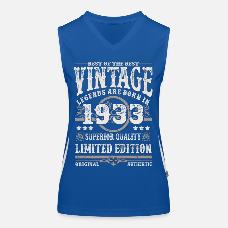 Legenden werden 1933 geboren Funktionelles Kontrast-Tank Top für Frauen