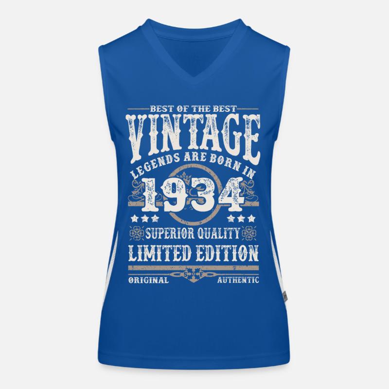 Legenden werden 1934 geboren Funktionelles Kontrast-Tank Top für Frauen