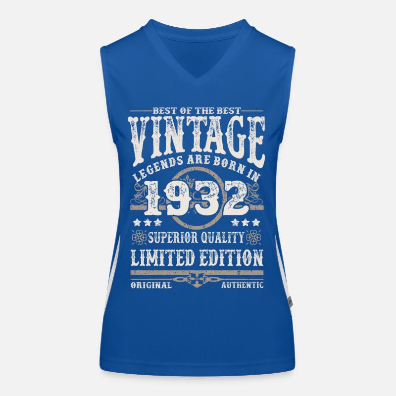 Legenden werden 1932 geboren Funktionelles Kontrast-Tank Top für Frauen