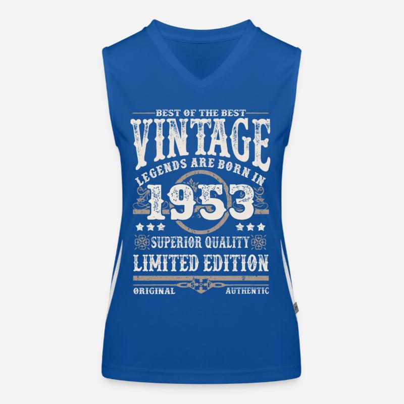 Legenden werden 1953 geboren Funktionelles Kontrast-Tank Top für Frauen