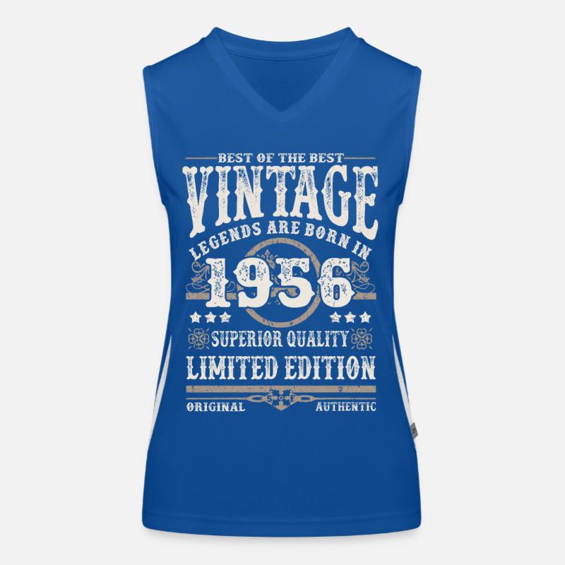 Legends are born in 1956 Women's Functional Contrast Tank Top
