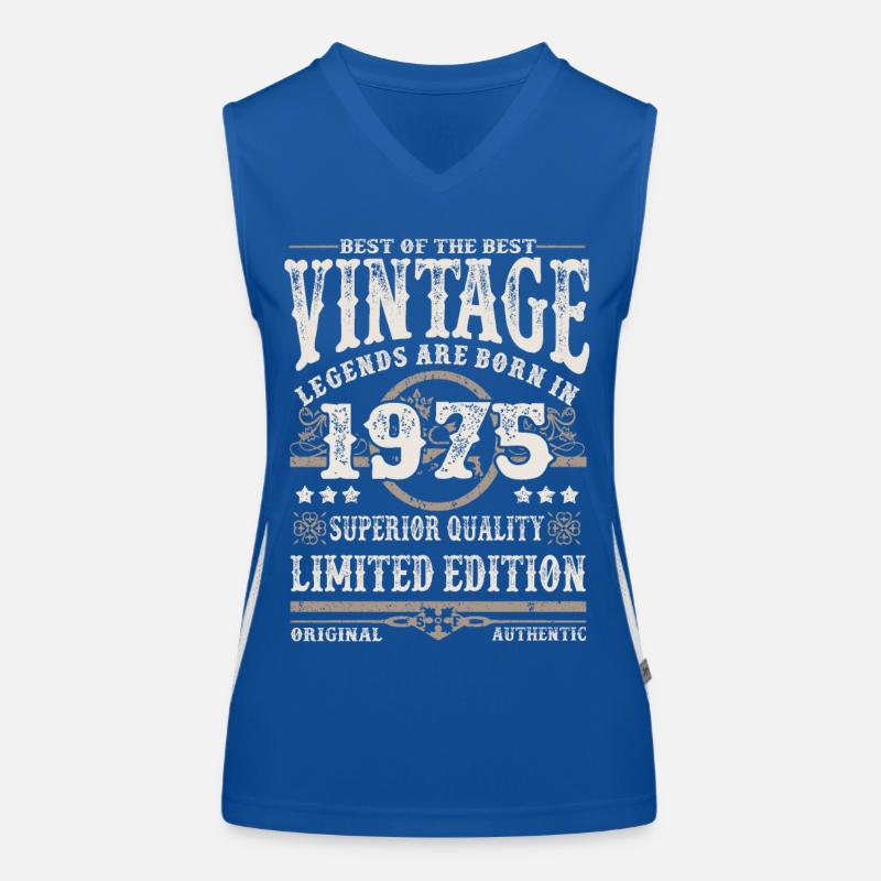 Legends are born in 1975 Women's Functional Contrast Tank Top