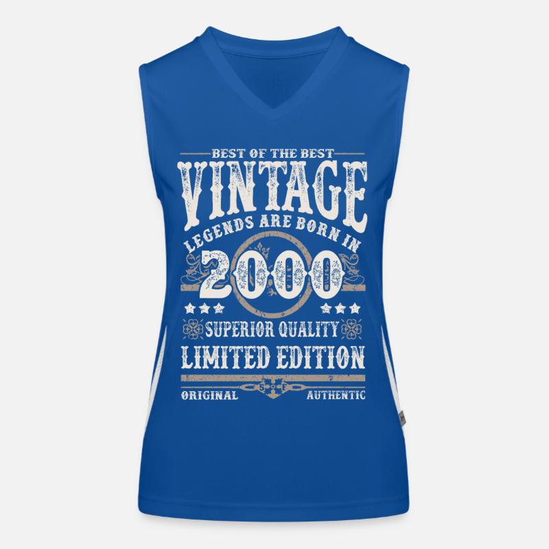Legenden werden 2000 geboren Funktionelles Kontrast-Tank Top für Frauen