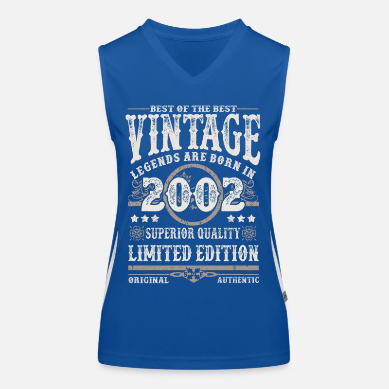 Legenden werden 2002 geboren Funktionelles Kontrast-Tank Top für Frauen