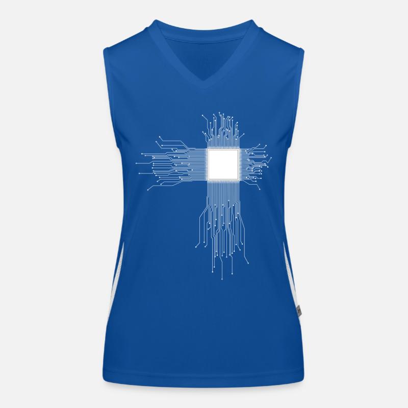 Processeur CPU Débardeur respirant contrasté Femme