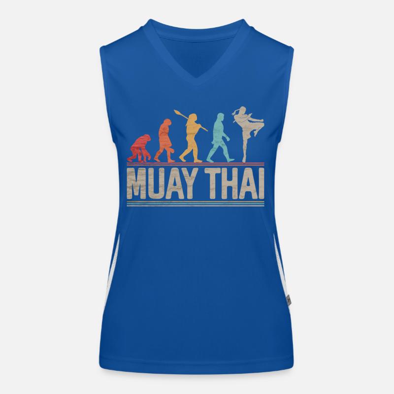 Muay Thai Evolution Kickboxing Arts Martiaux Débardeur respirant contrasté Femme
