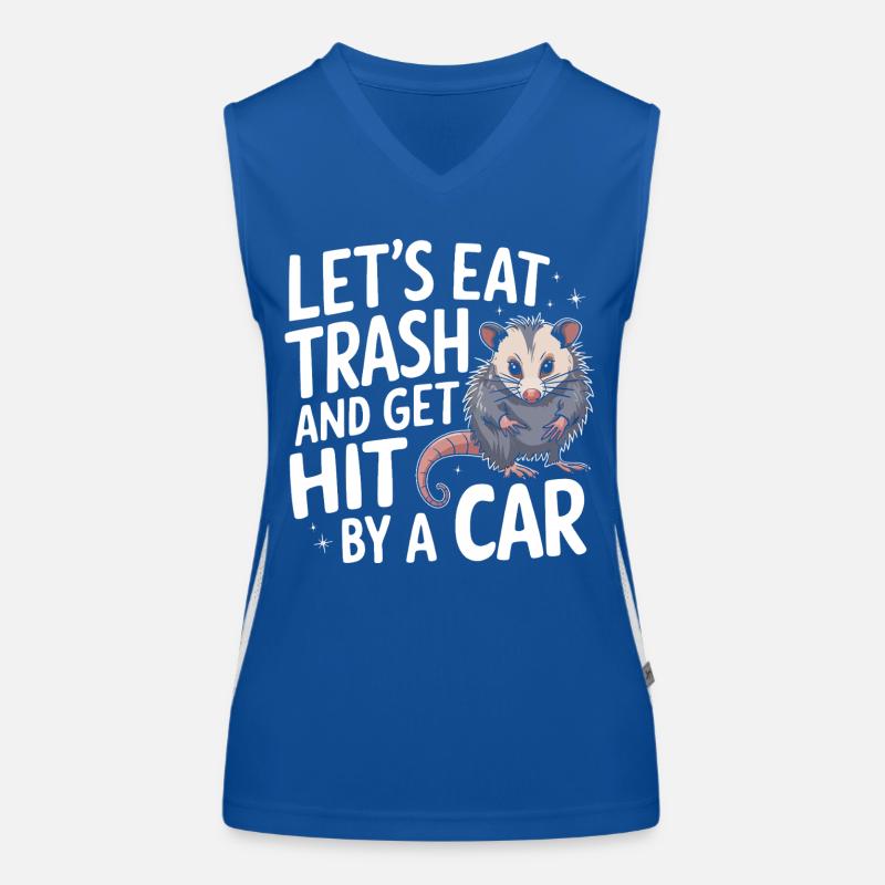 Opossum Possum Tier Funktionelles Kontrast-Tank Top für Frauen