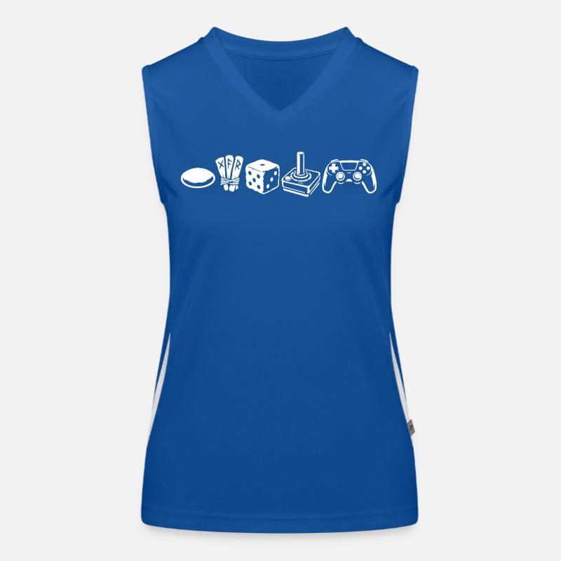Controller Evolution | Gamer Funktionelles Kontrast-Tank Top für Frauen