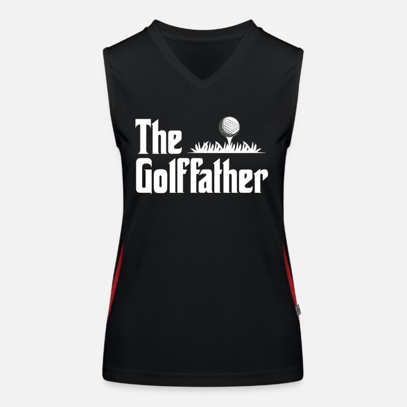 Le Golffather Golfen Golf Inputt Caddy Pusha Débardeur respirant contrasté Femme