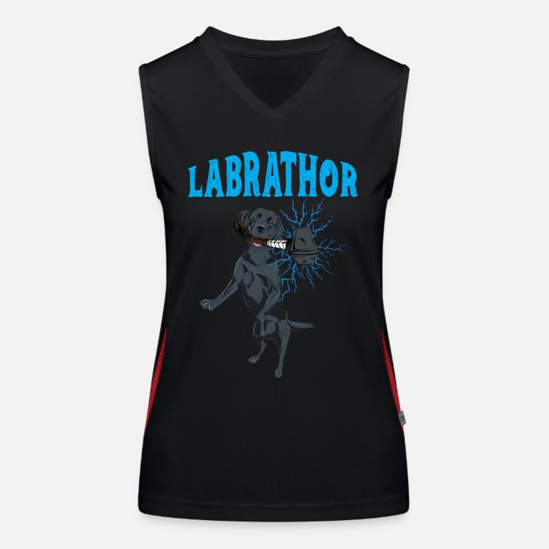 Labrathor Labrador Retriever Golden Retriever Funktionelles Kontrast-Tank Top für Frauen