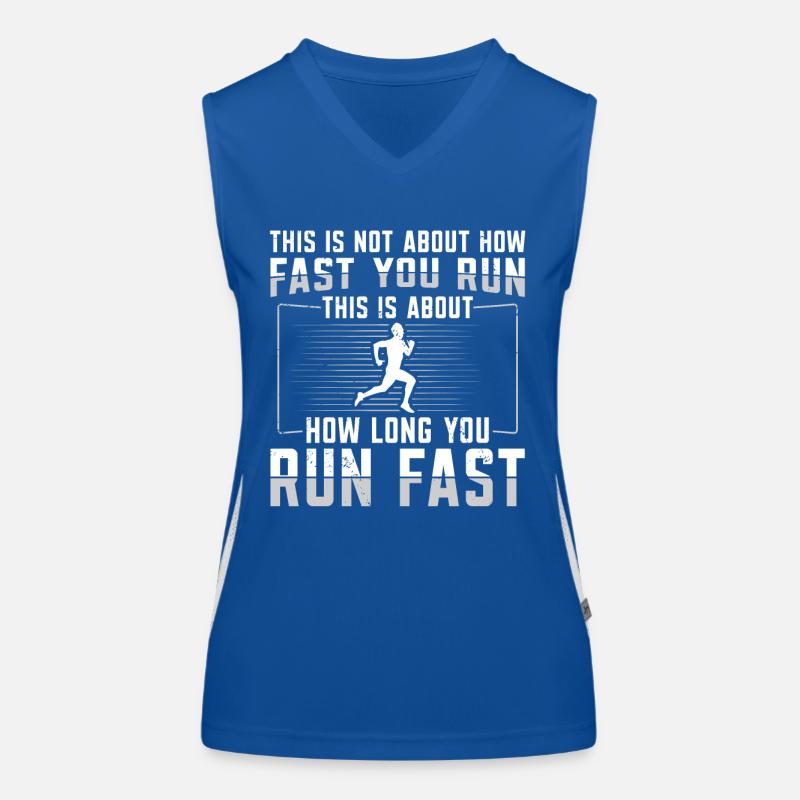 Il s’agit de combien de temps vous courez Fast Runner Débardeur respirant contrasté Femme