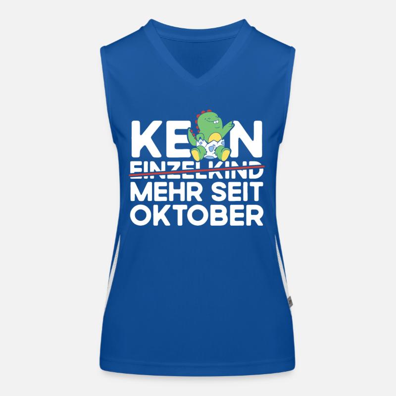 Kein Einzelkind Mehr Seit Oktober Große Schwester Funktionelles Kontrast-Tank Top für Frauen