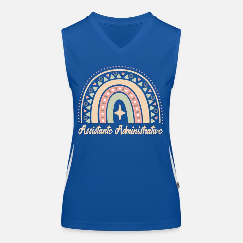 Cadeau Assistante administratif. assistante. Débardeur respirant contrasté Femme