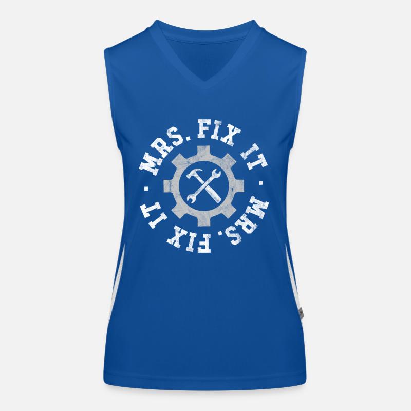 Frau Fix It Funktionelles Kontrast-Tank Top für Frauen