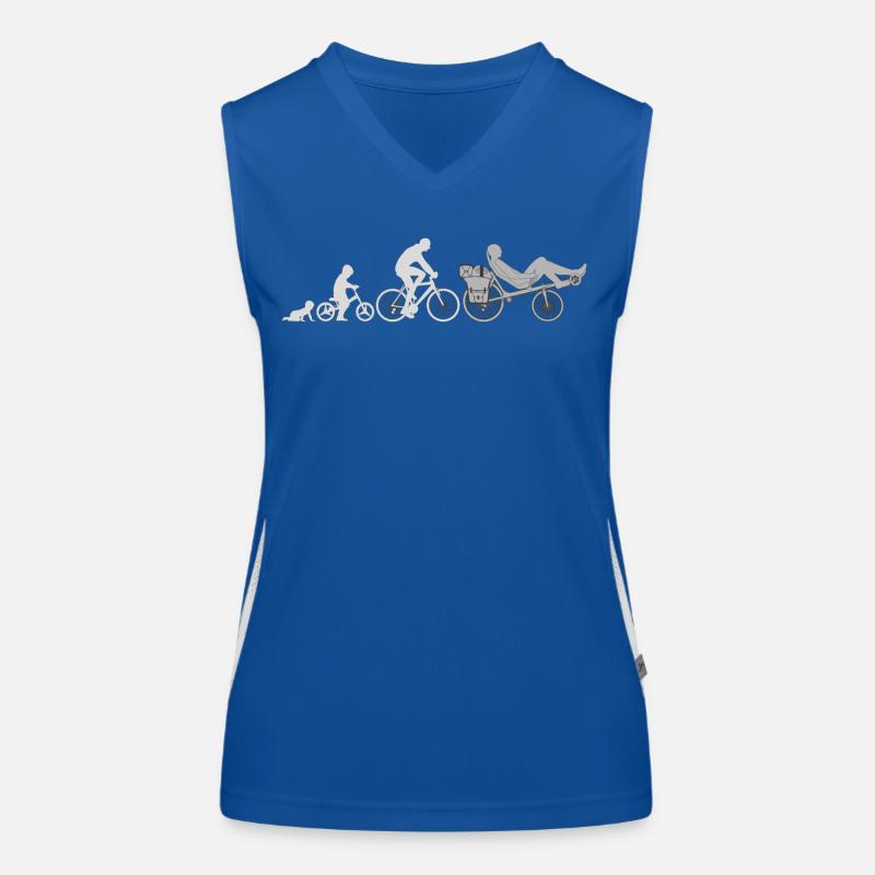 Evolution recumbent bike Women's Functional Contrast Tank Top