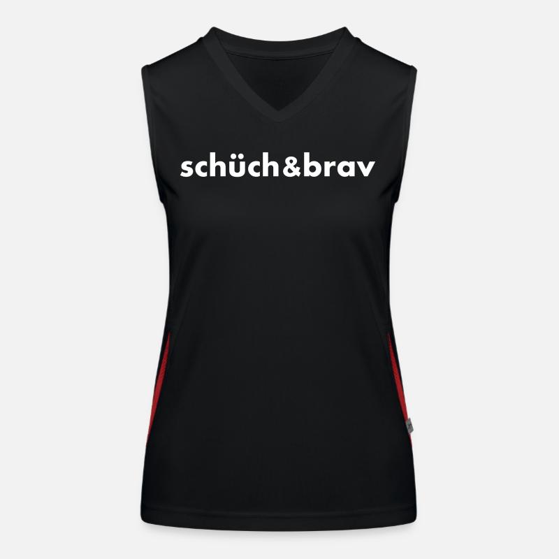 Schüch u brav Funktionelles Kontrast-Tank Top für Frauen