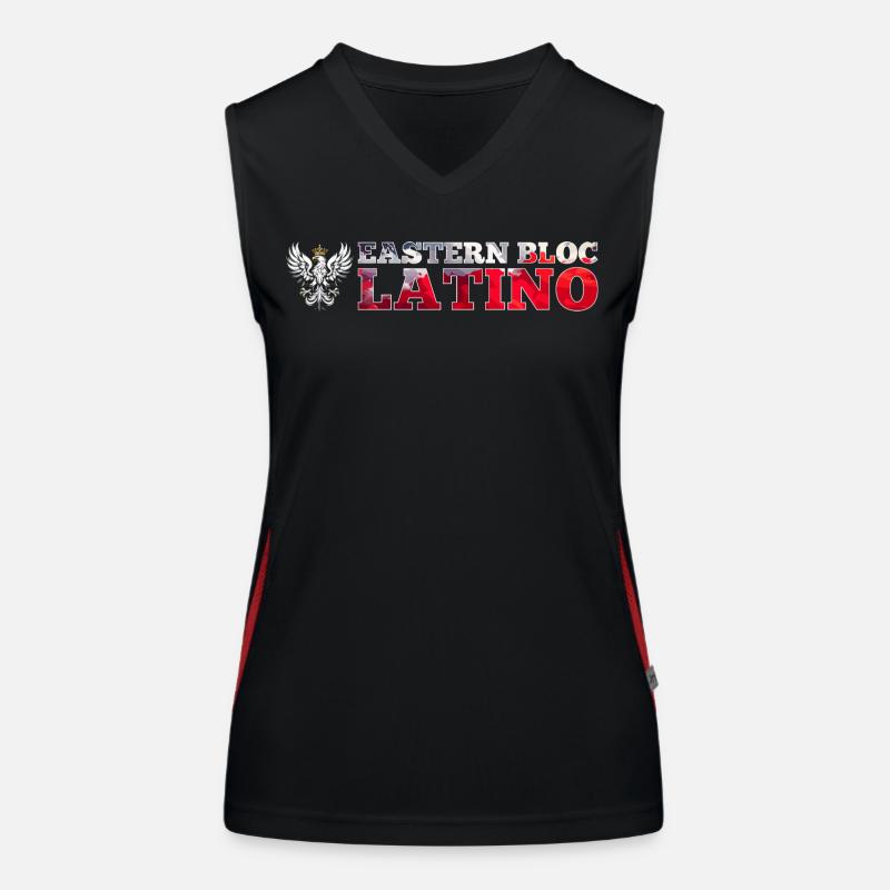 Bloc de l’Est Latino Pole Pologne Aigle Blanc Cadeau Débardeur respirant contrasté Femme